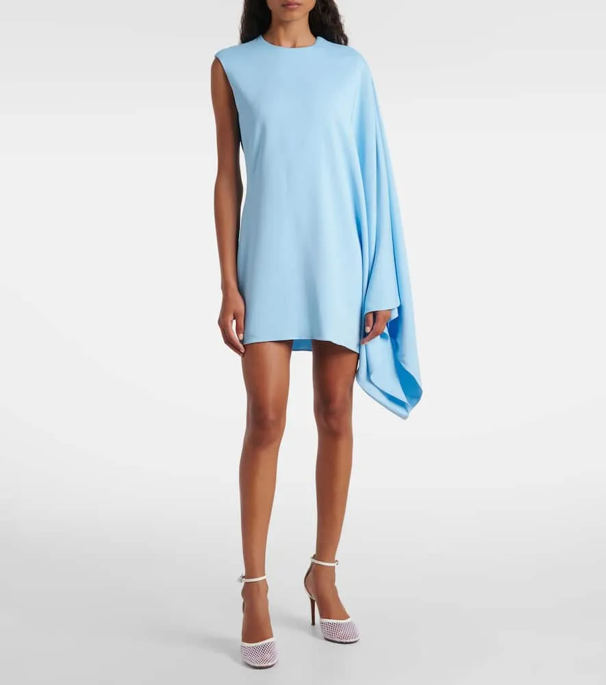 Alaia Asymmetric draped minidress