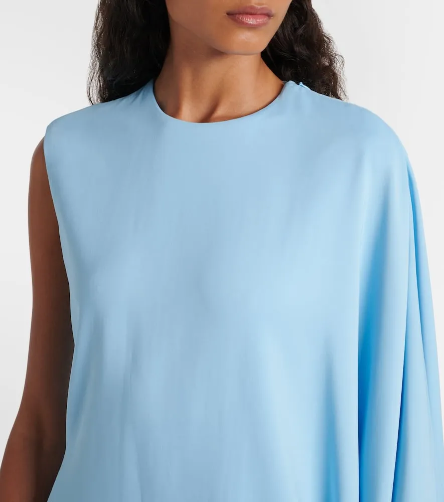 Alaia Asymmetric draped minidress