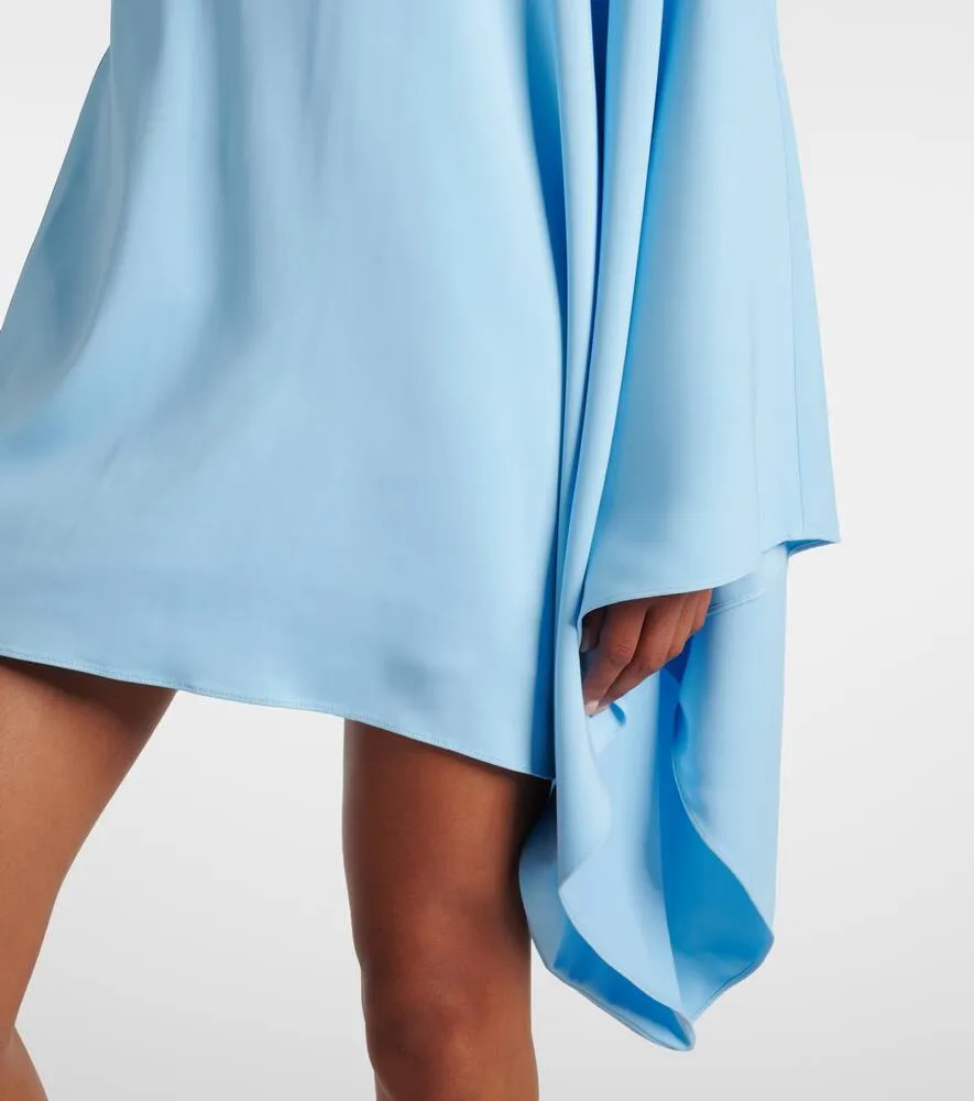 Alaia Asymmetric draped minidress