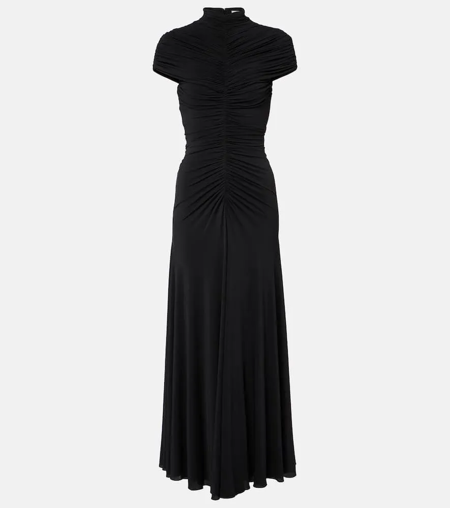 Alaia Gathered maxi dress