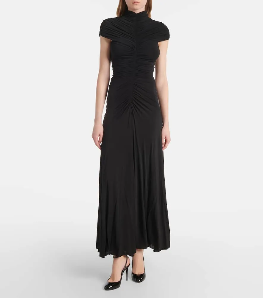 Alaia Gathered maxi dress