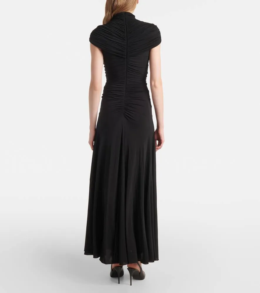 Alaia Gathered maxi dress