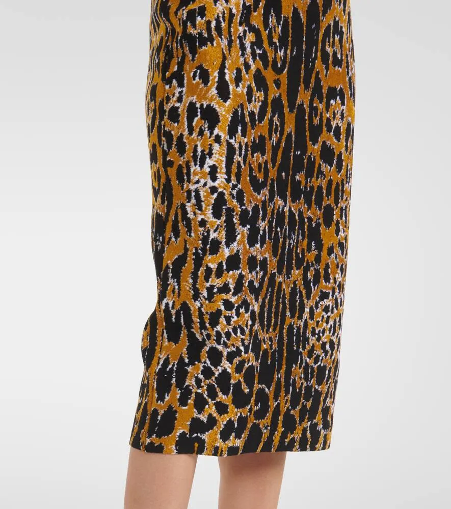 Alaia Jacquard midi dress