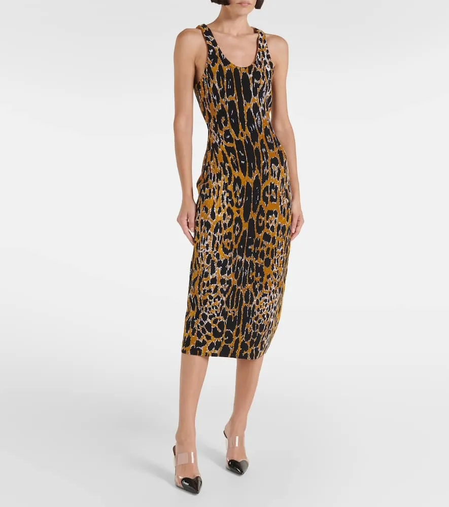 Alaia Jacquard midi dress