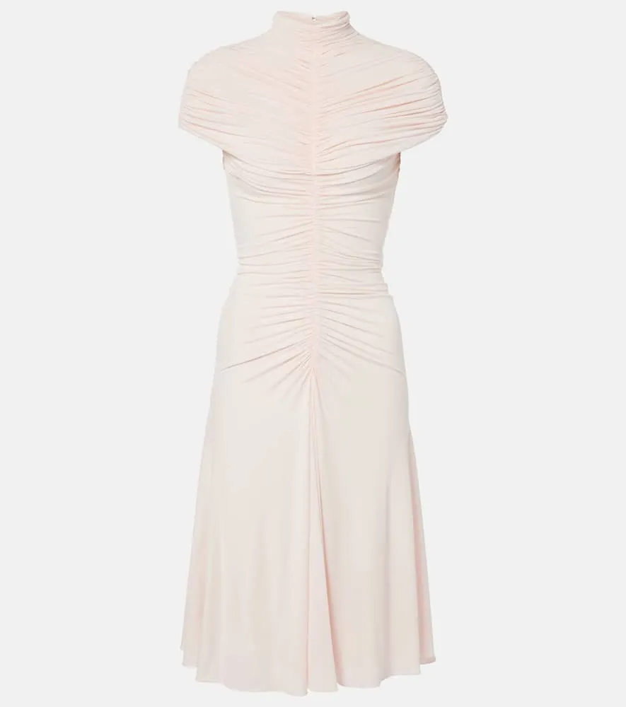 Alaia Ruched jersey midi dress