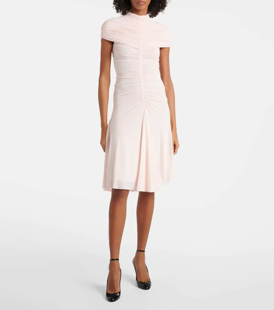 Alaia Ruched jersey midi dress