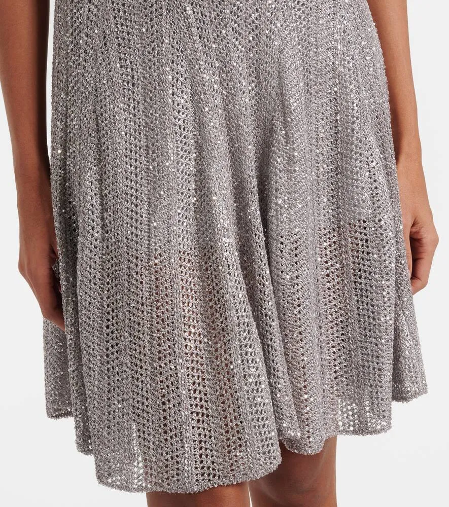 Alaia Sequined knitted minidress