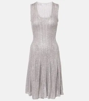 Alaia Sequined knitted minidress