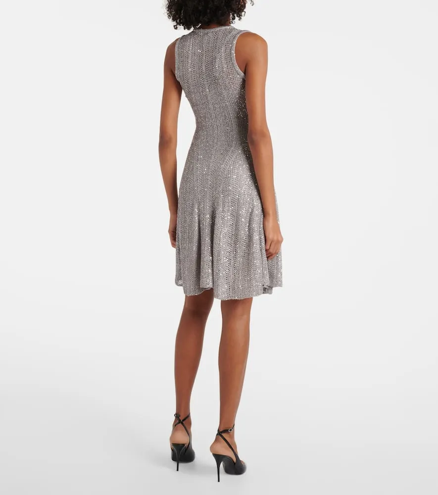 Alaia Sequined knitted minidress