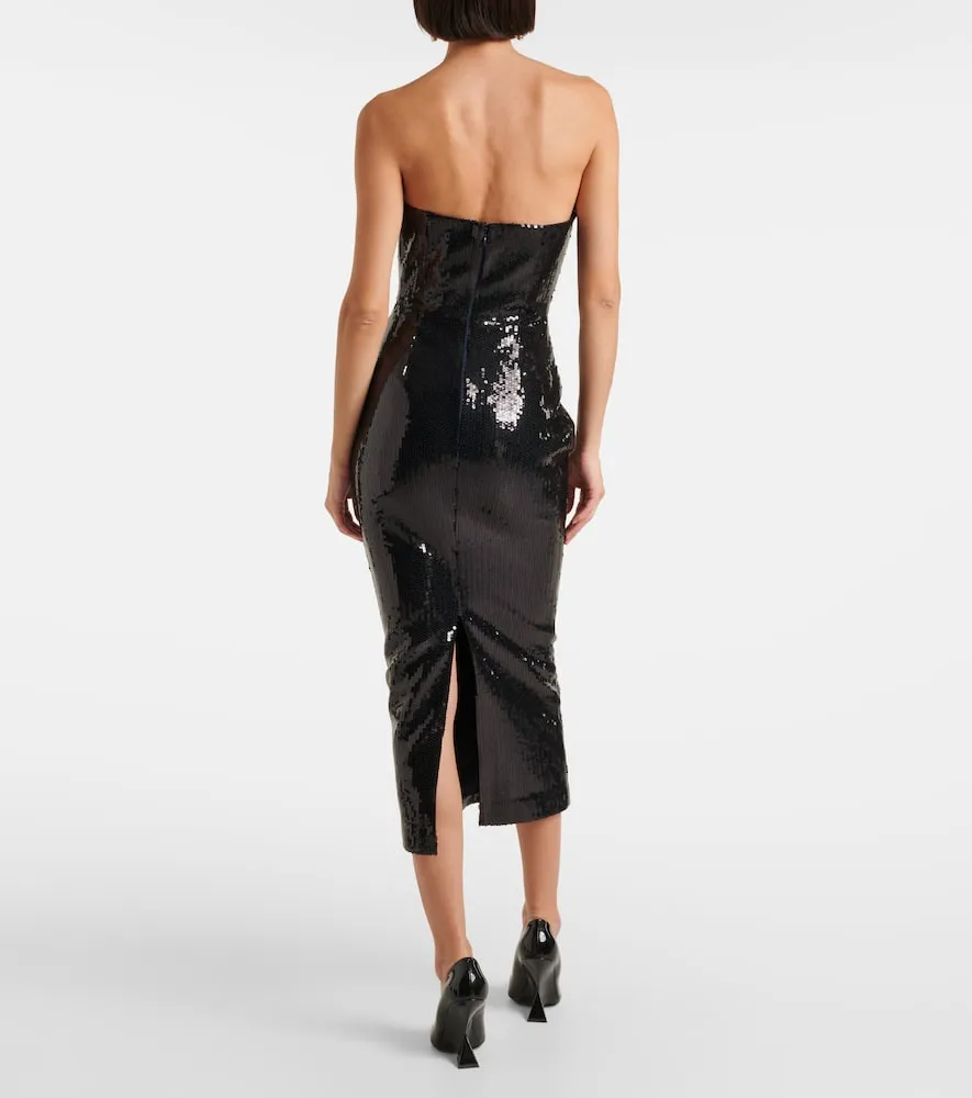 Alex Perry Sequined bustier dress