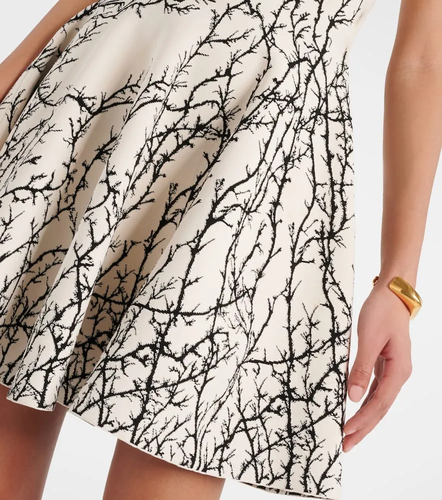 Alexander McQueen Thorn Branches jacquard minidress