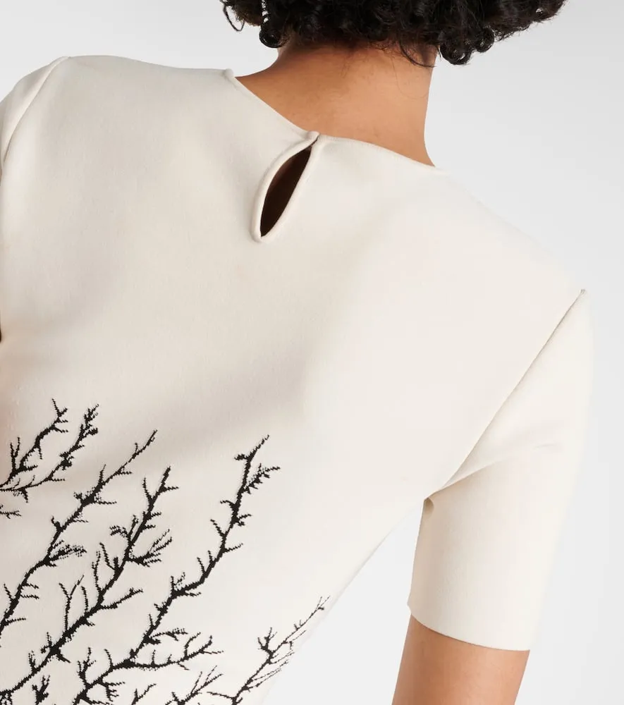 Alexander McQueen Thorn Branches jacquard minidress