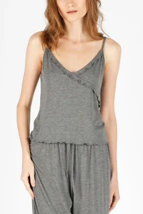 All-Day-Chic PJ Top - Charcoal