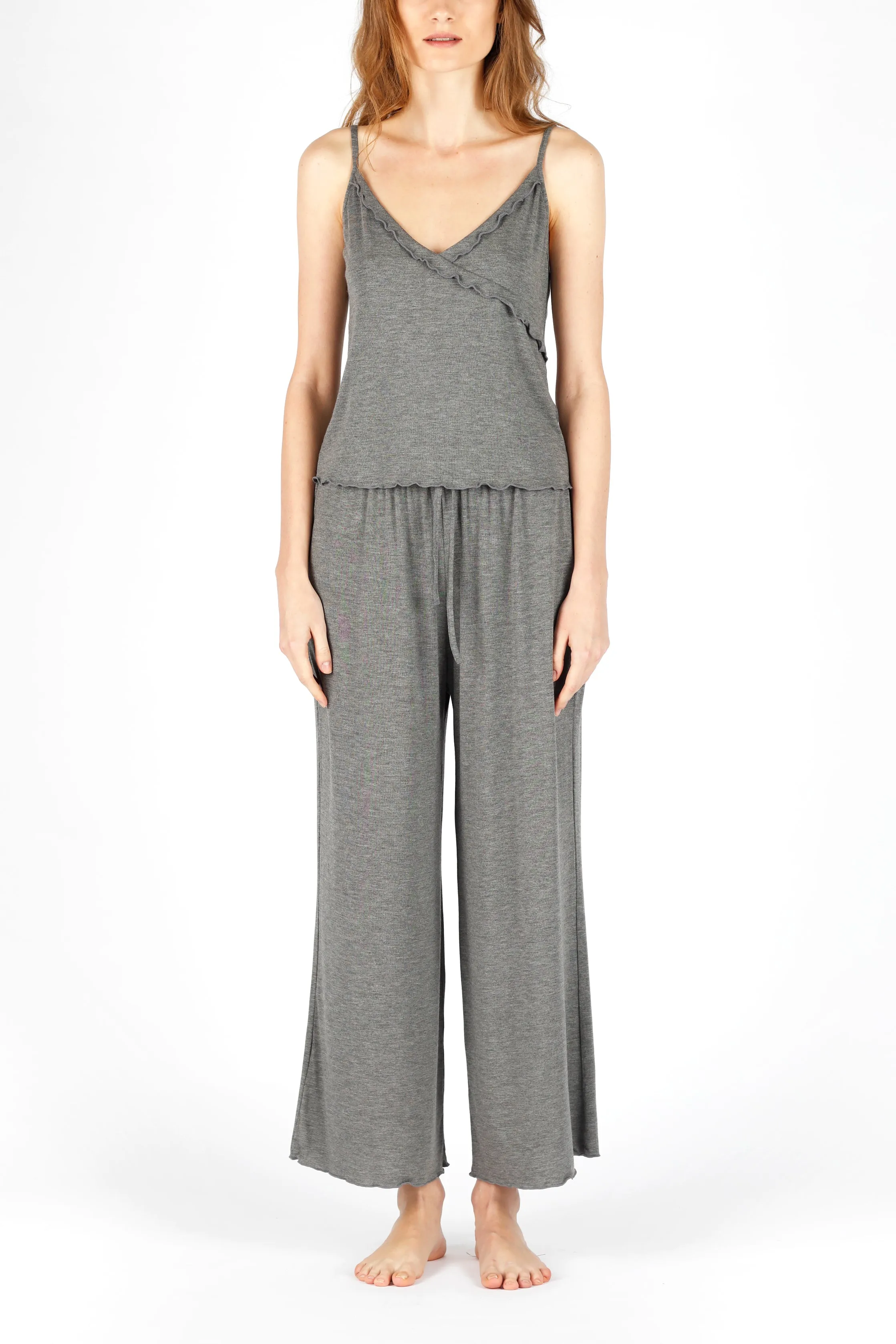 All-Day-Chic PJ Top - Charcoal
