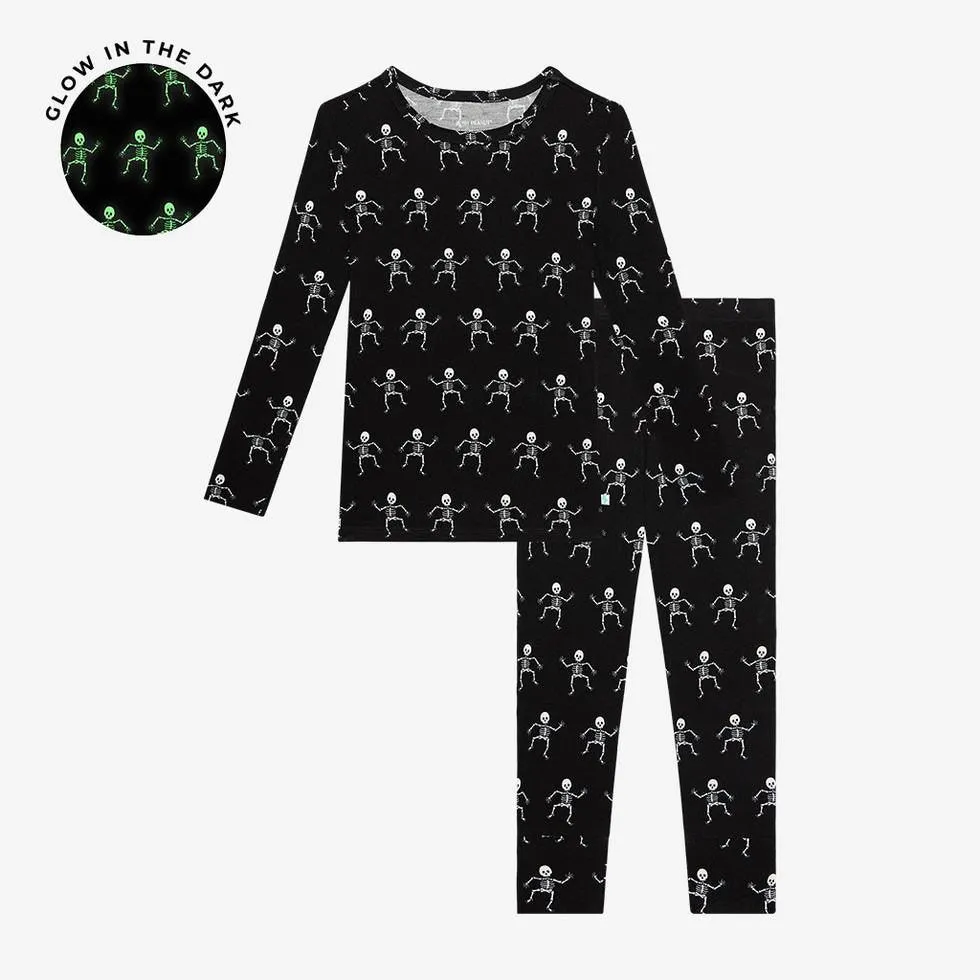 Bamboo Long Sleeve Pajama Set - Dancing Skelly