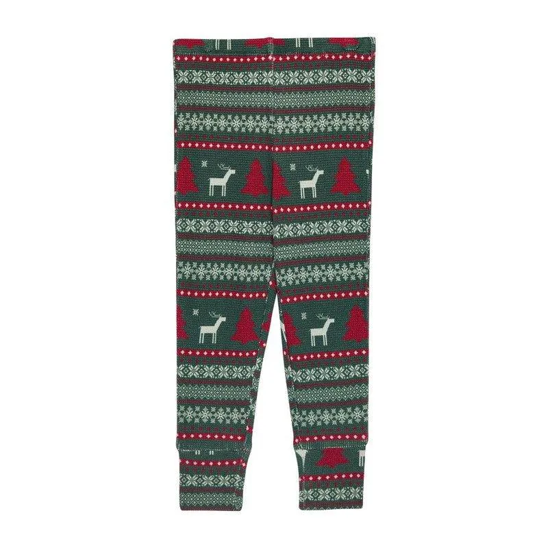 Bamboo Long Sleeve Pajama Set - Holiday Fair Isle (Deer)
