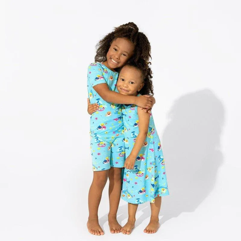 Bamboo Short Sleeve Pajama Set with Shorts - Baby Shark