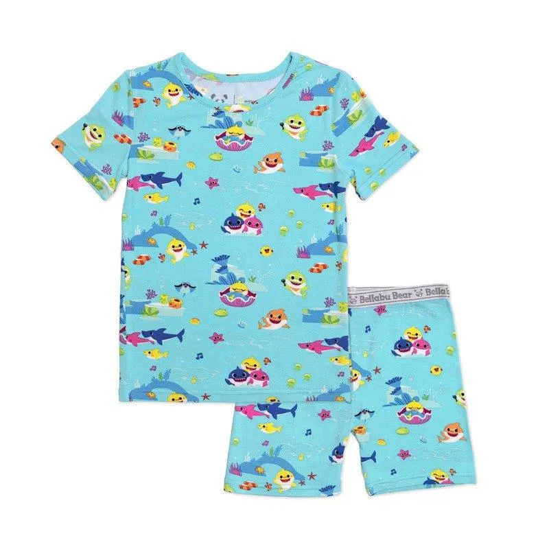 Bamboo Short Sleeve Pajama Set with Shorts - Baby Shark