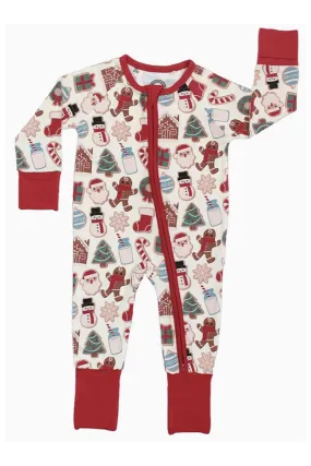 Bamboo Sleeper Pajamas - Milk and Cookies