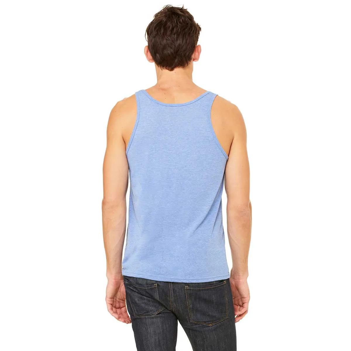 Bella   Canvas Unisex Blue Triblend Jersey Tank