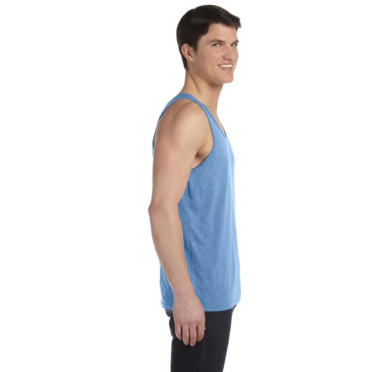 Bella   Canvas Unisex Blue Triblend Jersey Tank