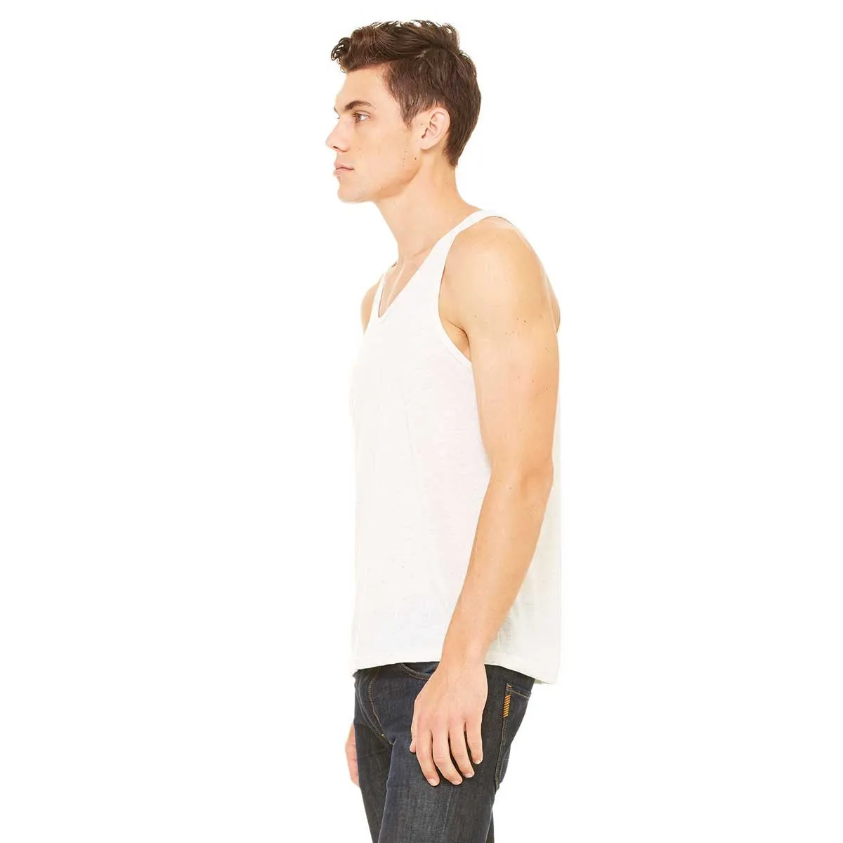 Bella   Canvas Unisex Oatmeal Triblend Jersey Tank