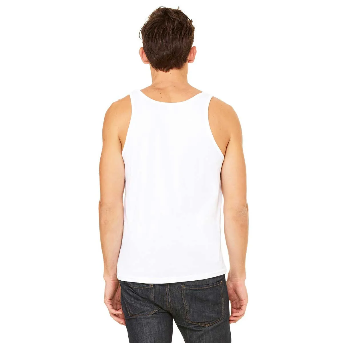 Bella   Canvas Unisex White Jersey Tank