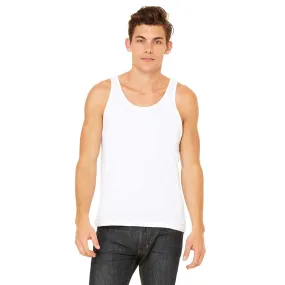 Bella   Canvas Unisex White Jersey Tank