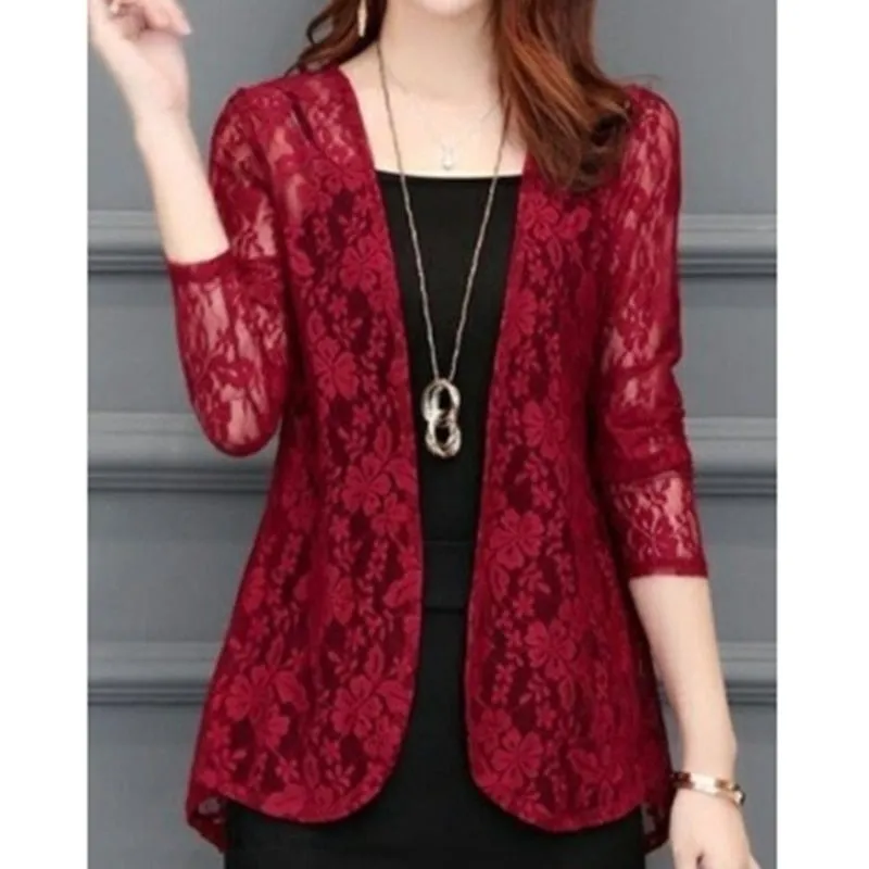 Boho Chic Summer Lace Cardigan - Bohemian Hollow Lace Sunproof Chiffon Summer Outwear