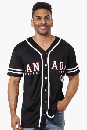 Canada Weather Gear Mesh Chest Logo Baseball Tee - Black