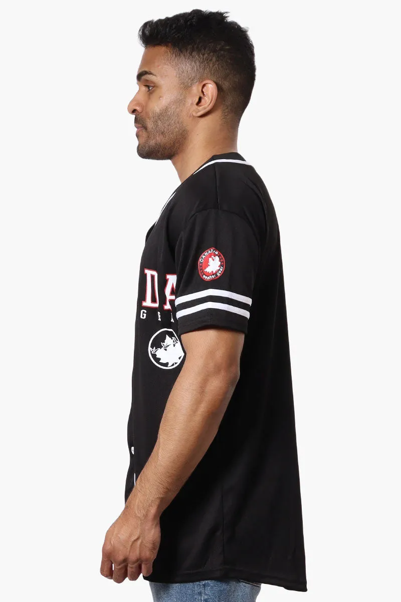 Canada Weather Gear Mesh Chest Logo Baseball Tee - Black