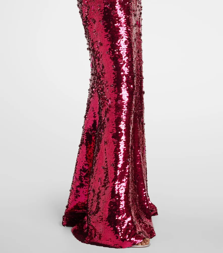 Carolina Herrera Sequined strapless gown