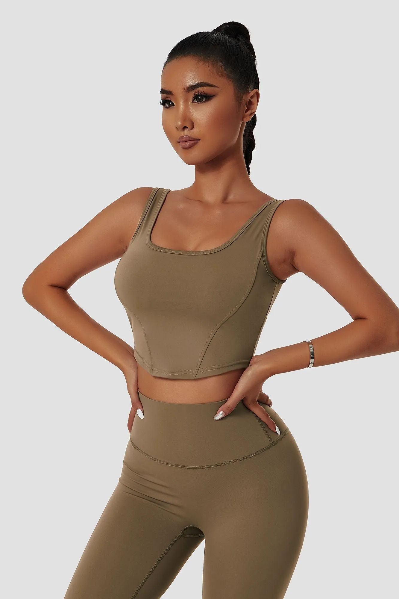 Corset Seamed Tank Top