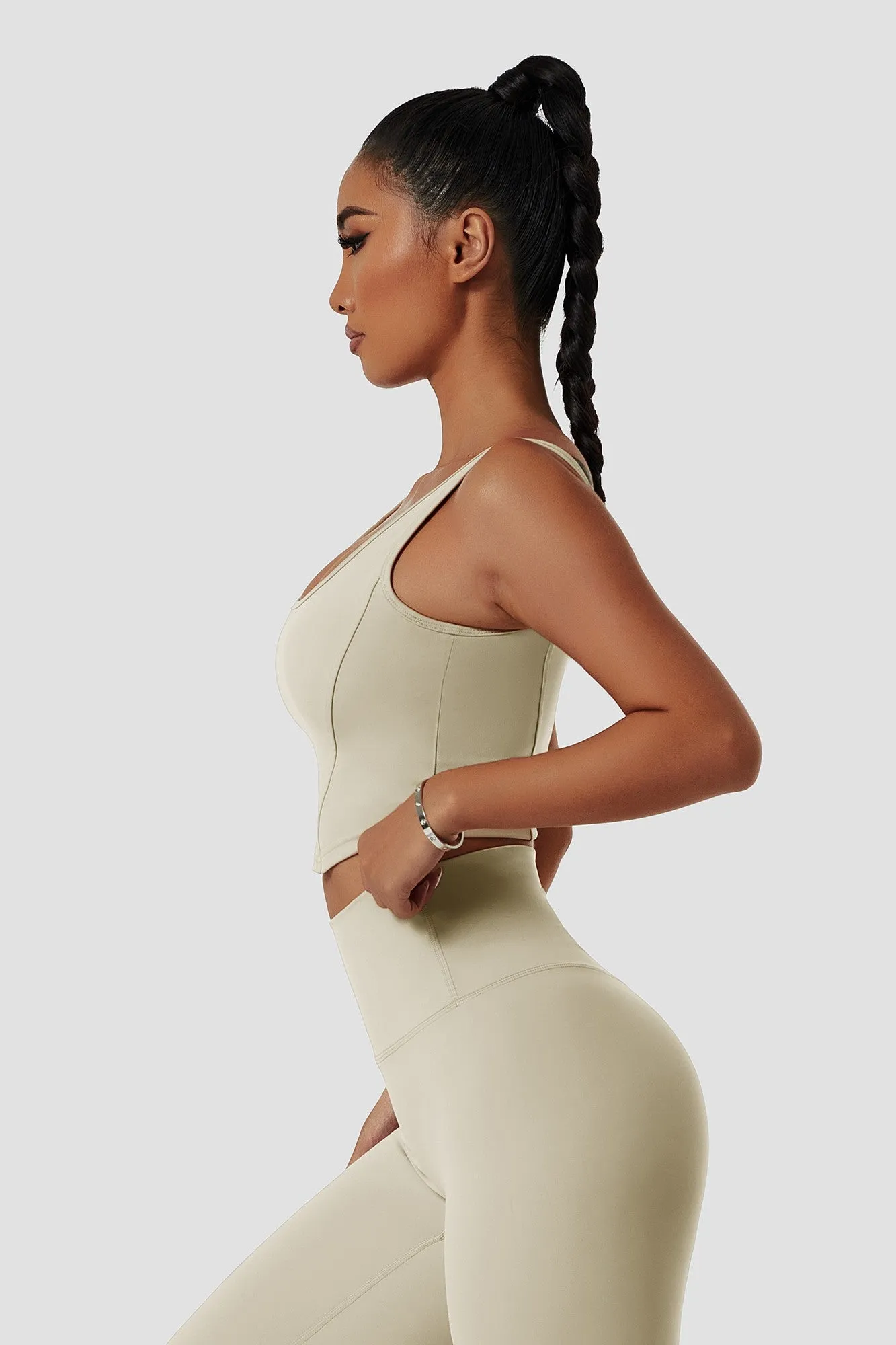Corset Seamed Tank Top