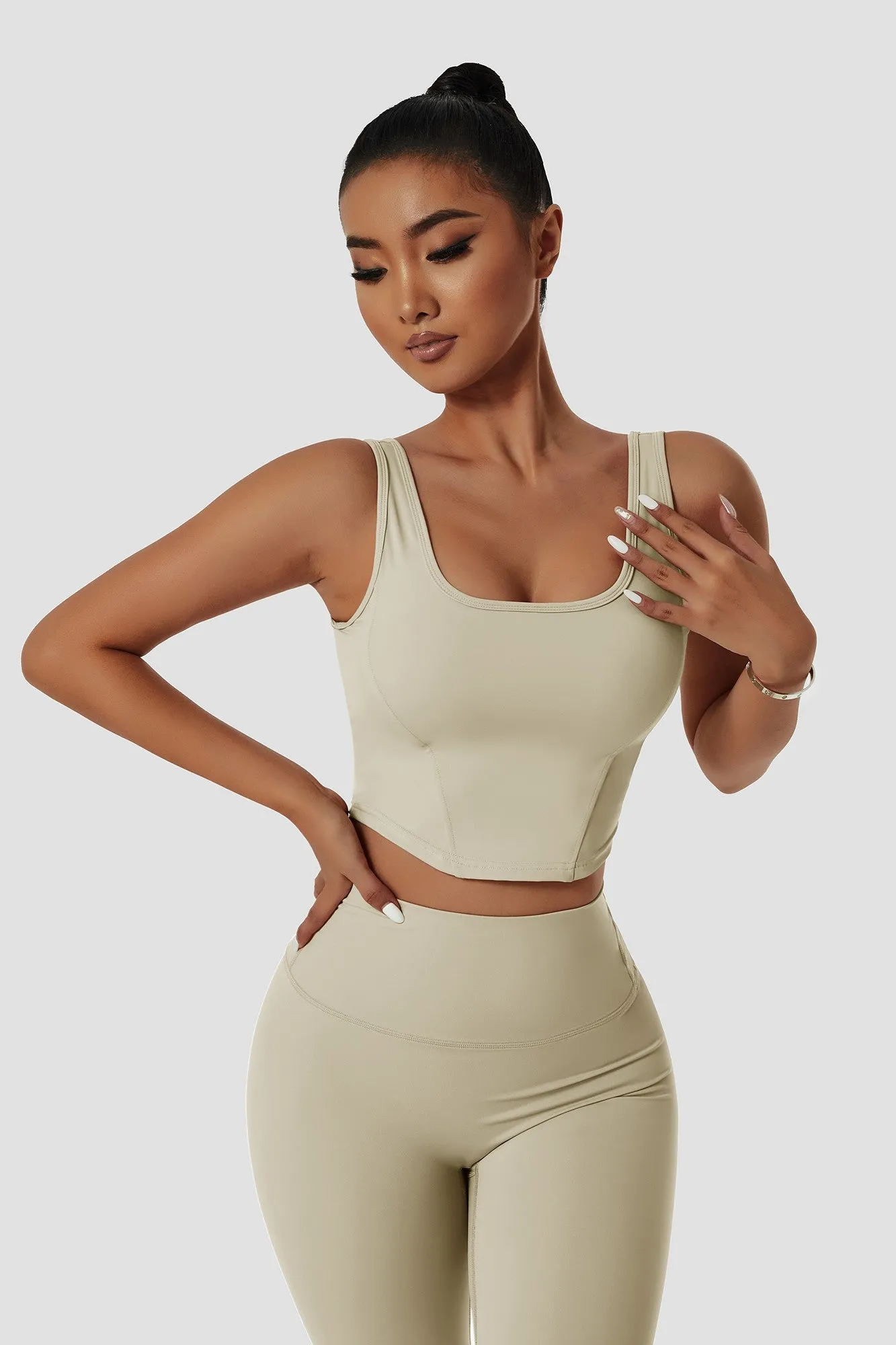 Corset Seamed Tank Top