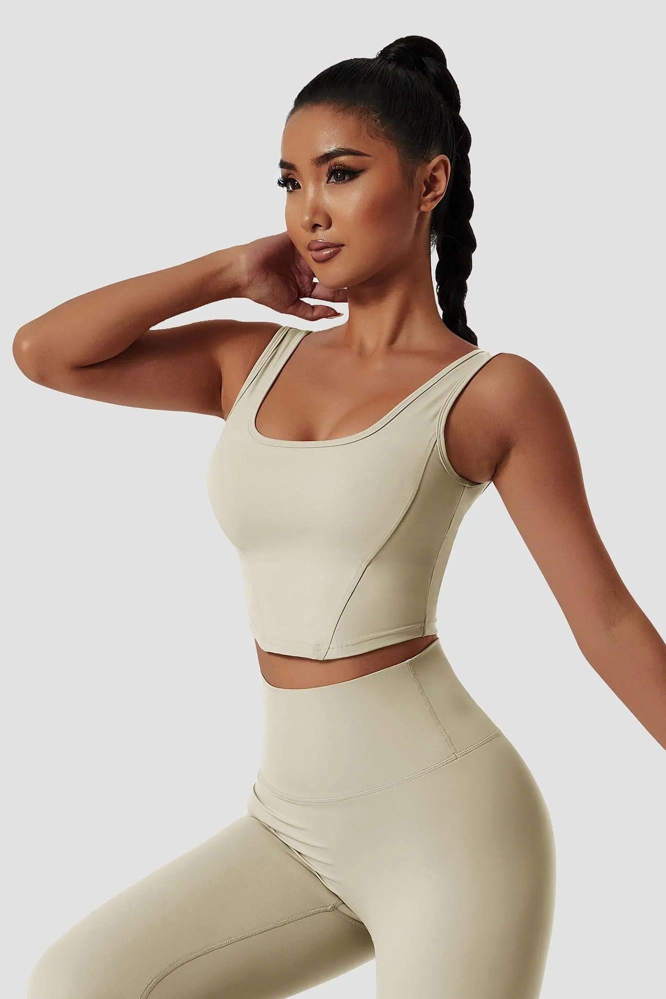 Corset Seamed Tank Top