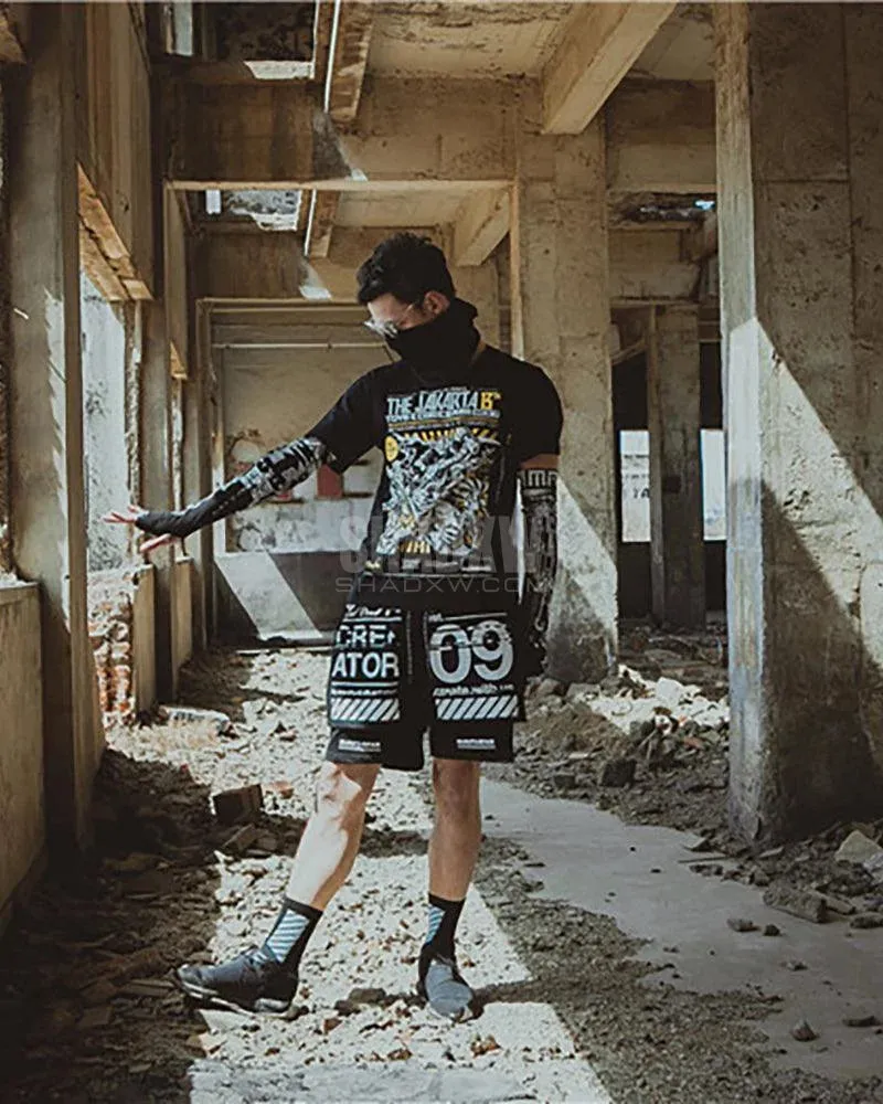 Cyberpunk Print Shorts