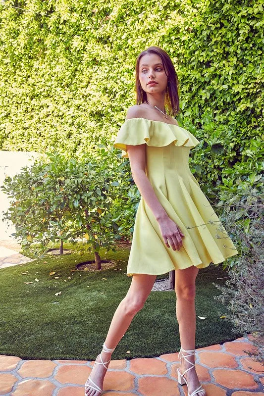 DO   BE Collection A-Line Ruffle Dress