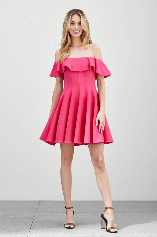 DO   BE Collection A-Line Ruffle Dress