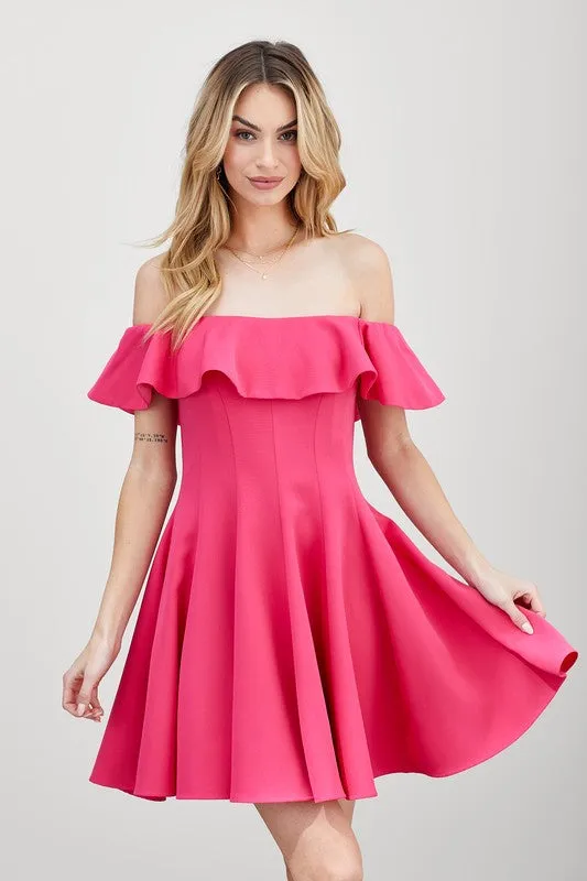 DO   BE Collection A-Line Ruffle Dress