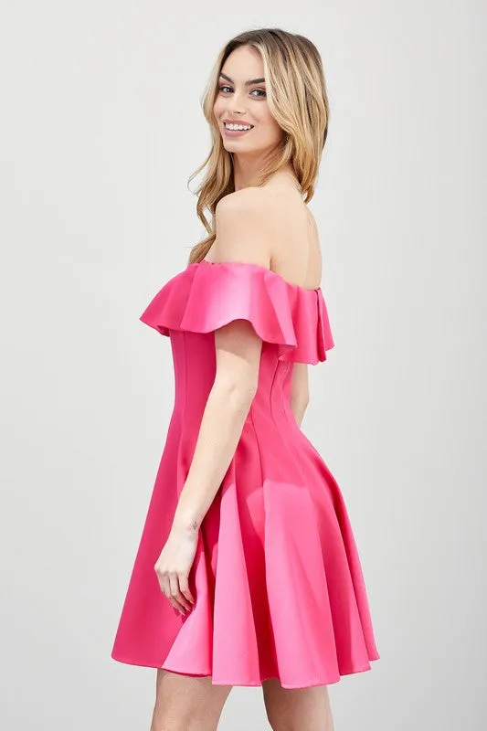 DO   BE Collection A-Line Ruffle Dress