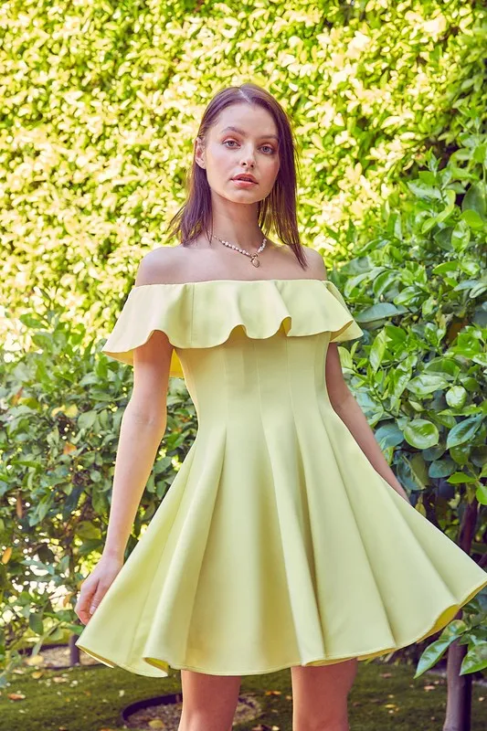 DO   BE Collection A-Line Ruffle Dress