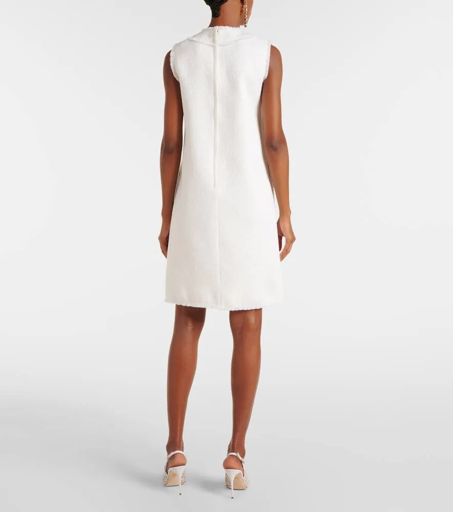 Dolce&Gabbana DG wool-blend tweed shift dress