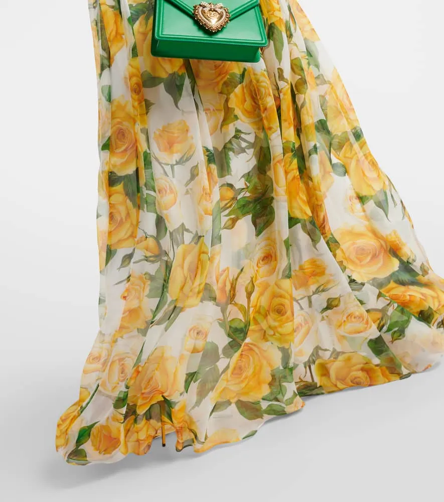 Dolce&Gabbana Floral silk chiffon gown
