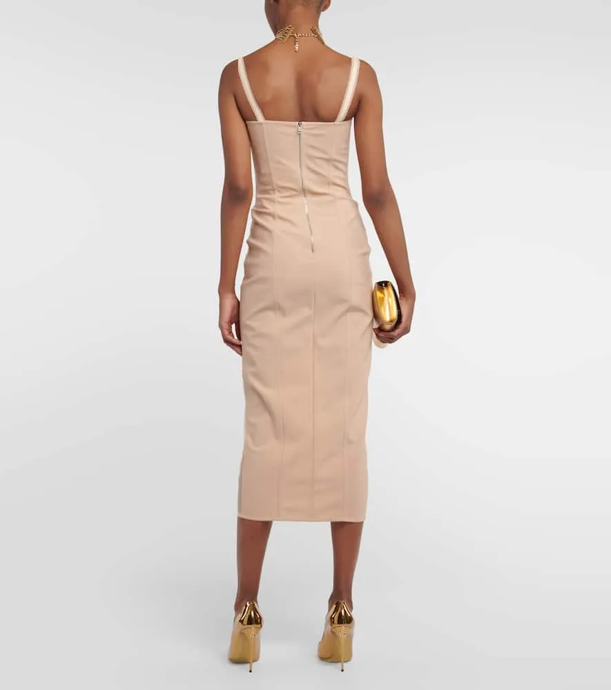 Dolce&Gabbana x Kim semi-sheer midi dress
