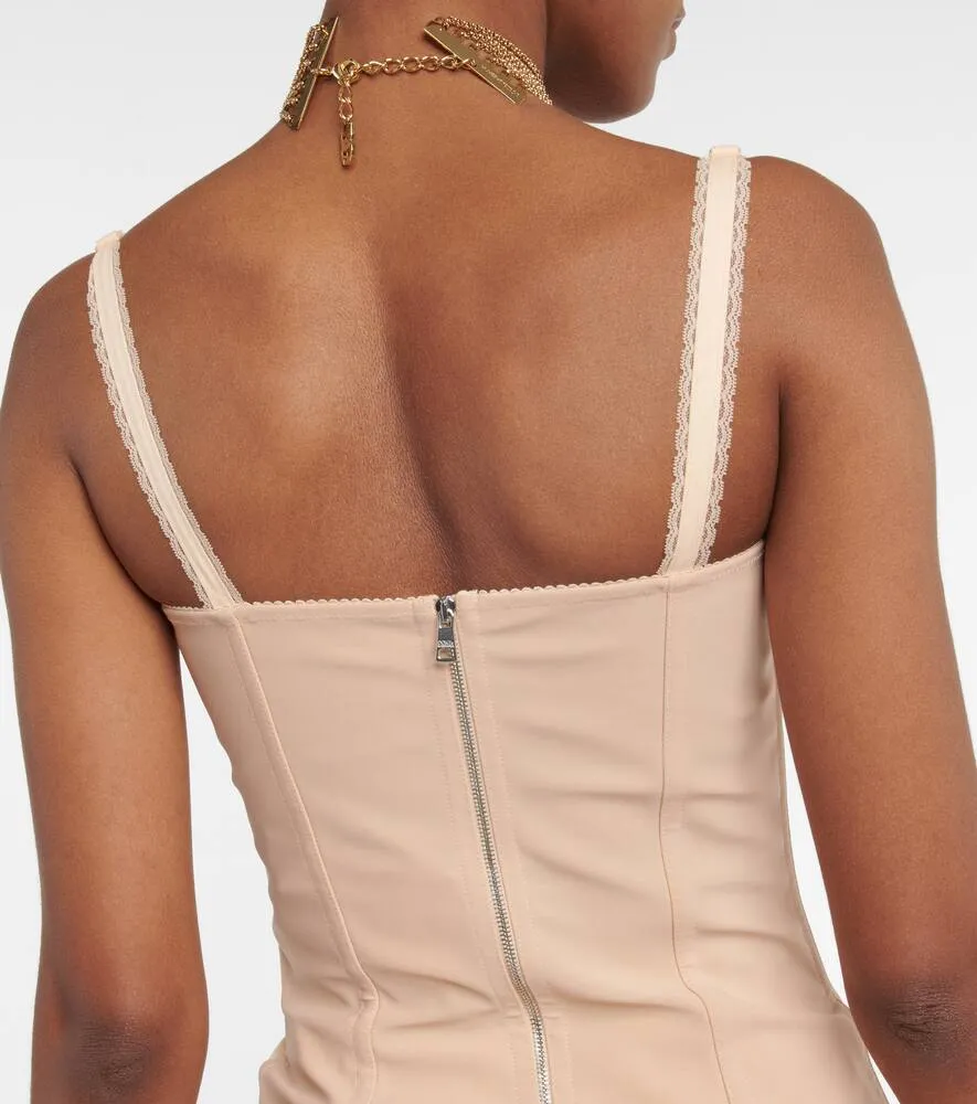 Dolce&Gabbana x Kim semi-sheer midi dress