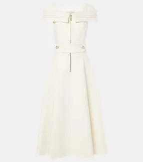 Elie Saab Cr√É¬™pe midi dress