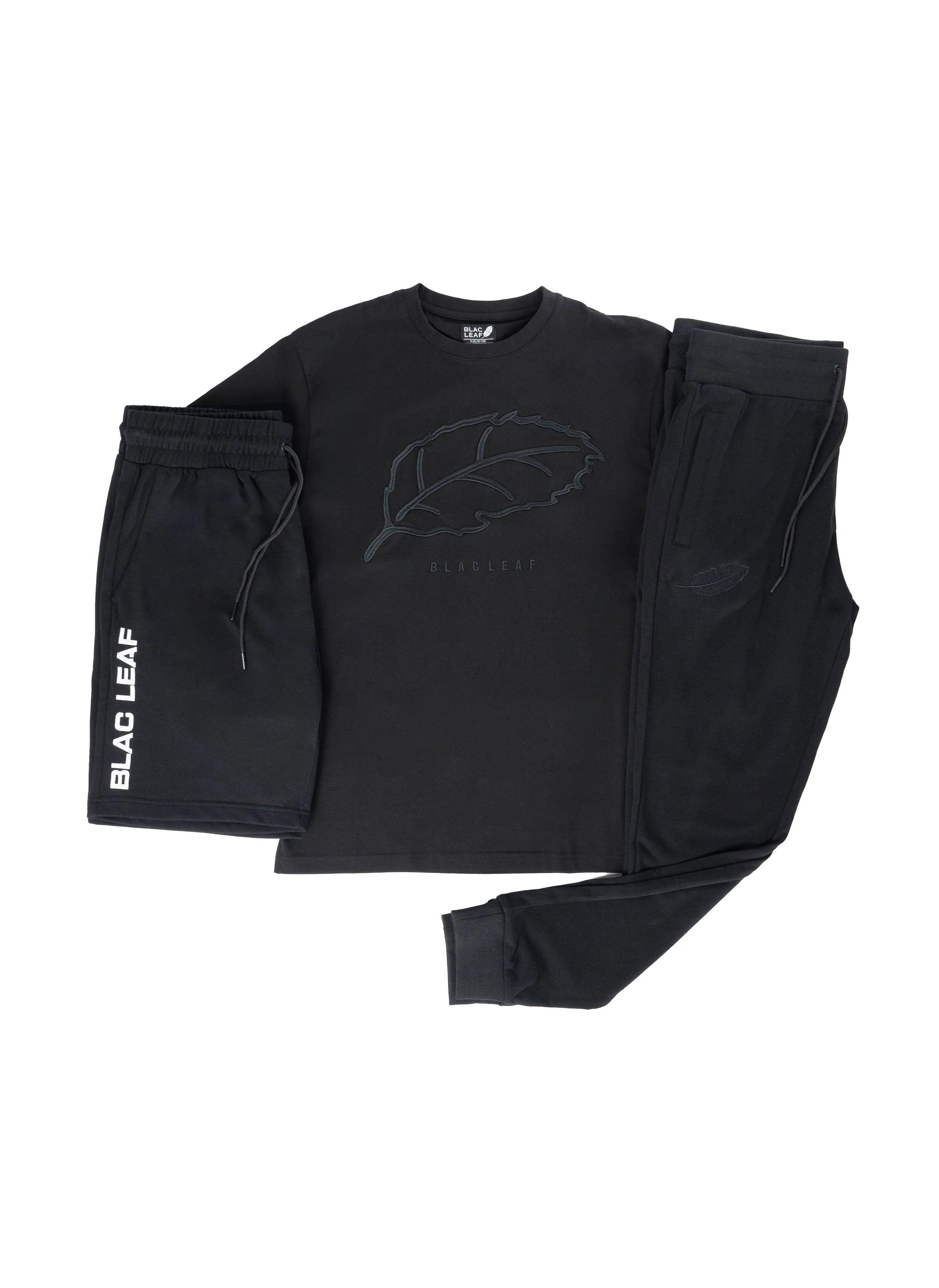 Essential Black Shirt, Short and Jogger Combo