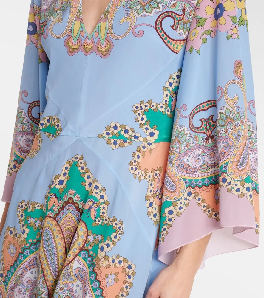 Etro Paisley silk cr√É¬™pe de chine maxi dress