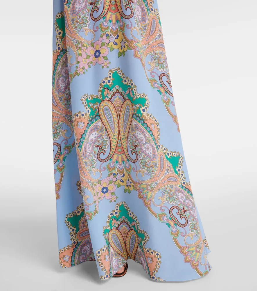 Etro Paisley silk cr√É¬™pe de chine maxi dress